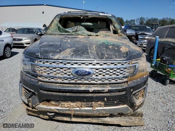 2020 Ford Expedition Max Platinum with VIN 1FMJK1MT7LEA91652, listed as a Copart auction lot 75129494 with 0 mi miles and Salvage Title. Bid and sale history available at carsss.com. Image 5.