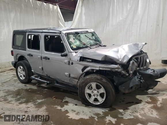 2020 Jeep Wrangler Unlimited Sport with VIN 1C4HJXDN5LW220413, listed as a Copart auction lot 88042855 with 47,205 mi miles and Clean title. Bid and sale history available at DreamBid. Image 4.