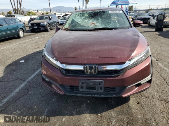 2018 Honda Clarity Plug-In Hybrid with VIN JHMZC5F12JC015108, listed as a Copart auction lot 80735454 with 81,669 mi miles and Salvage Title. Bid and sale history available at carsss.com. Image 5.