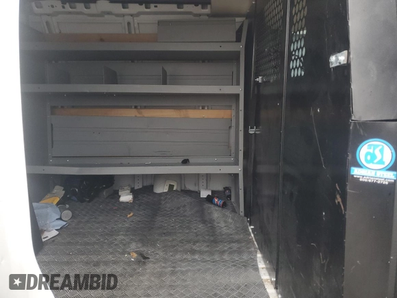2022 Chevrolet Express Cargo with VIN 1GCWGAFP0N1177570, listed as a Copart auction lot 54801965 with 36,636 mi miles and Salvage title. Bid and sale history available at DreamBid. Image 10.