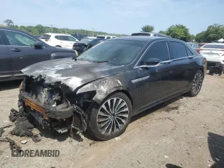 2017 Lincoln Continental Reserve with VIN 1LN6L9NC1H5605714, listed as a Copart auction lot 64392454 with 0 mi miles and Salvage Title. Bid and sale history available at carsss.com. Image 1.