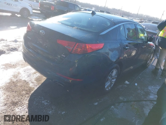 2013 Kia Optima LX with VIN 5XXGM4A74DG133743, listed as a IAAI auction lot 41232823 with 21,521 mi miles. Bid and sale history available at carsss.com. Image 4.