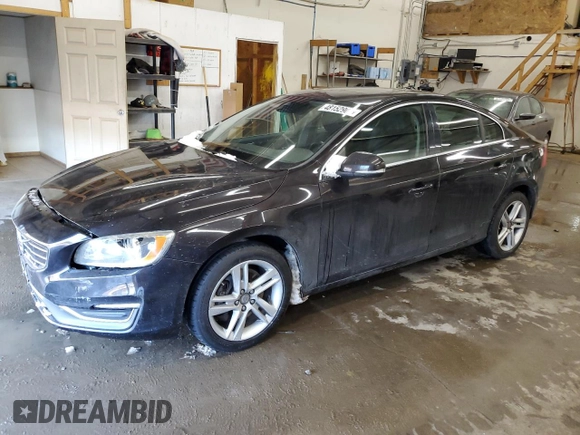 2015 Volvo S60 T5 Premier with VIN YV1612TBXF1307169, listed as a Copart auction lot 48152905 with 85,184 mi miles and Salvage Title. Bid and sale history available at carsss.com. Image 1.