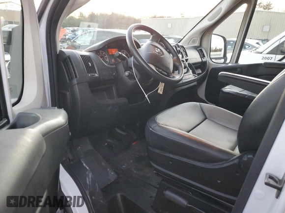 2021 Ram ProMaster Cargo with VIN 3C6LRVVG6ME554234, listed as a Copart auction lot 84409504 with 74,692 mi miles and Salvage Title. Bid and sale history available at DreamBid. Image 8.