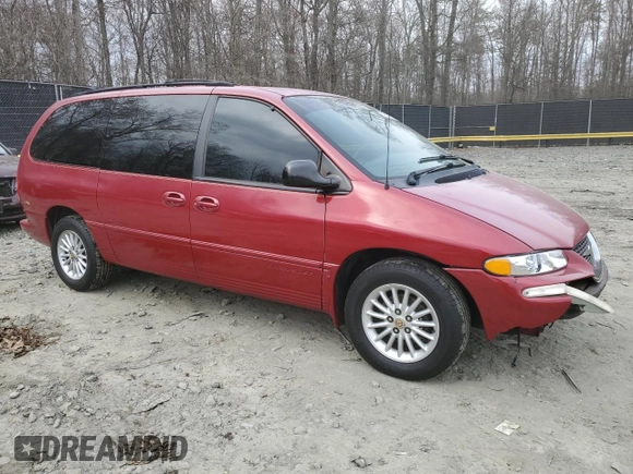 1999 Chrysler Town & Country LXi with VIN 1C4GP54L9XB642808, listed as a Copart auction lot 51097785 with 183,715 mi miles and Salvage Title. Bid and sale history available at carsss.com. Image 4.