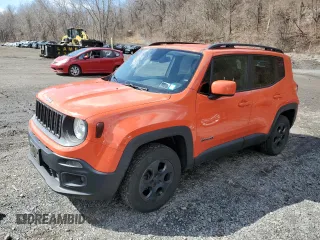 2015 Jeep Renegade Latitude with VIN ZACCJBBH2FPC34992, listed as a Copart auction lot 49621685 with 133,330 mi miles and Salvage Title. Bid and sale history available at carsss.com. Image 1.
