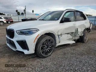 2020 BMW X5 M Competition with VIN 5YMJU0C08L9D59272, listed as a Copart auction lot 85310684 with 0 mi miles and Salvage Title. Bid and sale history available at carsss.com. Image 1.