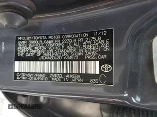 2013 Toyota Prius One with VIN JTDKN3DU3D1634573, listed as a Copart auction lot 48707415 with 122,994 mi miles and Salvage Title. Bid and sale history available at carsss.com. Image 13.