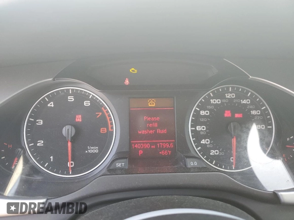 2012 Audi A4 2.0T Premium Plus with VIN WAUFFAFL0CN008104, listed as a Copart auction lot 45411775 with 140,390 mi miles and Salvage Title. Bid and sale history available at carsss.com. Image 9.