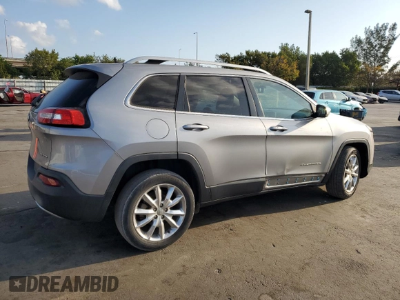 2017 Jeep Cherokee Limited with VIN 1C4PJLDB8HW526250, listed as a Copart auction lot 48337305 with 107,618 mi miles and Salvage Title. Bid and sale history available at carsss.com. Image 3.
