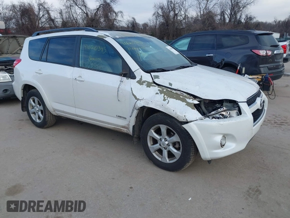 2012 Toyota RAV4 Limited with VIN 2T3DK4DV7CW073875, listed as a IAAI auction lot 41620345 with 185,640 mi miles. Bid and sale history available at carsss.com. Image 1.