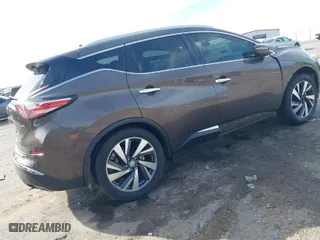 2015 Nissan Murano SL with VIN 5N1AZ2MG1FN228075, listed as a IAAI auction lot 41644582 with 14,164 mi miles. Bid and sale history available at carsss.com. Image 4.