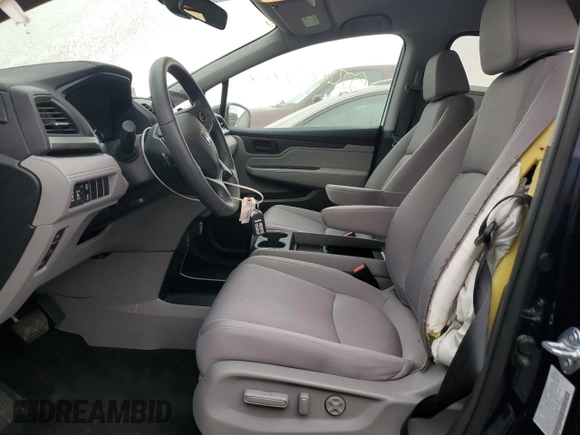 2023 Honda Odyssey EX with VIN 5FNRL6H55PB076665, listed as a Copart auction lot 57663235 with 19,346 mi miles and Salvage title. Bid and sale history available at DreamBid. Image 7.