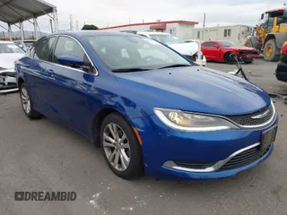 2015 Chrysler 200 Limited with VIN 1C3CCCAB5FN640243, listed as a IAAI auction lot 41198115 with 152,871 mi miles. Bid and sale history available at carsss.com. Image 1.