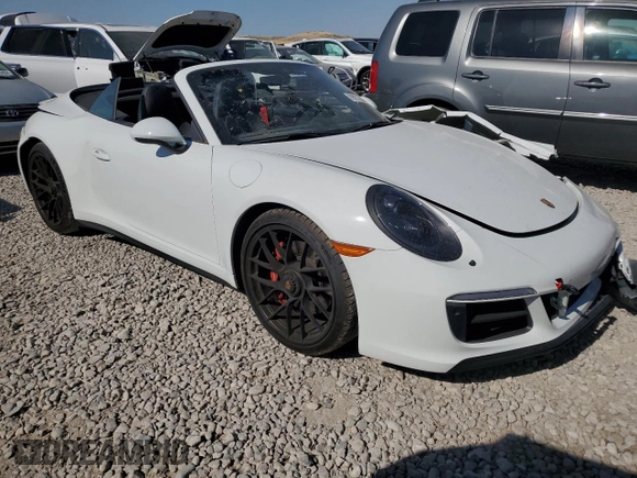 2018 Porsche 911 Carrera S with VIN WP0CB2A94JS147492, listed as a Copart auction lot 75830544 with 16,918 mi miles and Salvage Title. Bid and sale history available at carsss.com. Image 4.