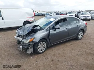 2012 Honda Civic Sdn LX with VIN 19XFB2F56CE376359, listed as a IAAI auction lot 41549725 with 1 mi miles. Bid and sale history available at carsss.com. Image 16.