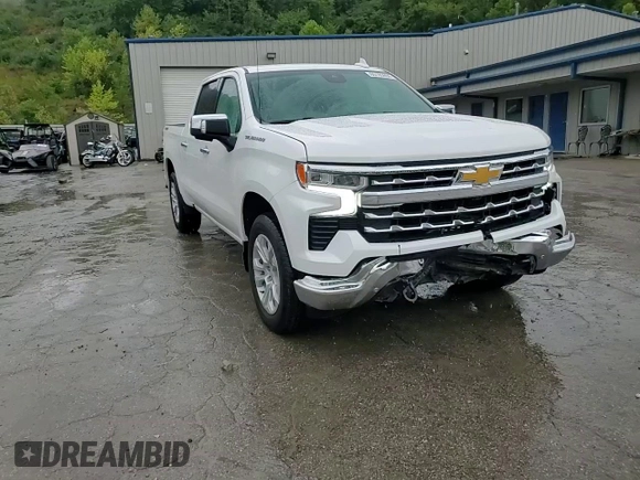 2023 Chevrolet Silverado 1500 LTZ with VIN 1GCUDGED8PZ109631, listed as a Copart auction lot 65185604 with 47,500 mi miles and Salvage Title. Bid and sale history available at carsss.com. Image 10.