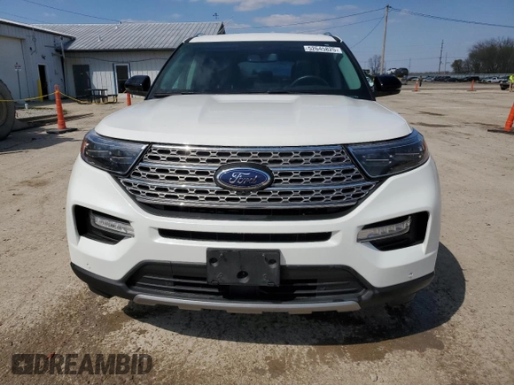 2020 Ford Explorer Limited with VIN 1FMSK8FH5LGC58505, listed as a Copart auction lot 52645825 with 51,222 mi miles and Salvage Title. Bid and sale history available at carsss.com. Image 5.