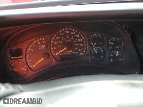 2000 Chevrolet Silverado 1500 with VIN 2GCEC19W1Y1363174, listed as a Copart auction lot 72973024 with Not Provided miles and Salvage Title. Bid and sale history available at DreamBid. Image 9.