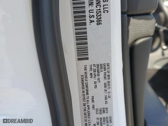 2022 Jeep Grand Cherokee WK Laredo X with VIN 1C4RJEAG0NC153366, listed as a Copart auction lot 47355455 with 19,300 mi miles and Salvage Title. Bid and sale history available at carsss.com. Image 15.