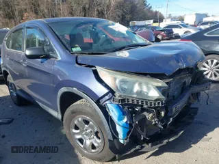 2014 Honda CR-V LX with VIN 2HKRM4H3XEH705576, listed as a IAAI auction lot 41280825 with 124,845 mi miles. Bid and sale history available at carsss.com. Image 1.