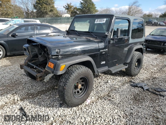2002 Jeep Wrangler X with VIN 1J4FA39S42P736991, listed as a Copart auction lot 86180034 with 170,510 mi miles and Clean Title. Bid and sale history available at carsss.com. Image 1.