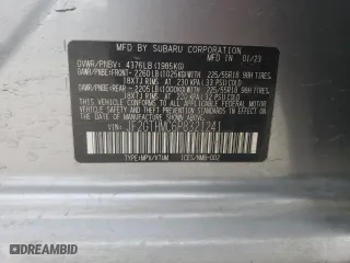 2023 Subaru Crosstrek Limited with VIN JF2GTHMC6P8321241, listed as a Copart auction lot 86614814 with 15,996 mi miles and Salvage Title. Bid and sale history available at carsss.com. Image 13.