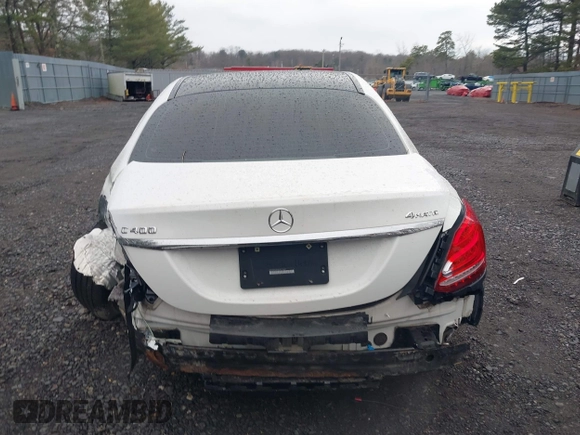 2015 Mercedes-Benz C-Class C 400 with VIN 55SWF6GB9FU011462, listed as a IAAI auction lot 41649304 with 123,915 mi miles. Bid and sale history available at carsss.com. Image 16.