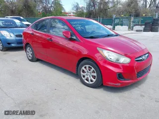 2012 Hyundai Accent GLS with VIN KMHCT4AE0CU095304, listed as a IAAI auction lot 42050749 with 110,230 mi miles. Bid and sale history available at carsss.com. Image 1.