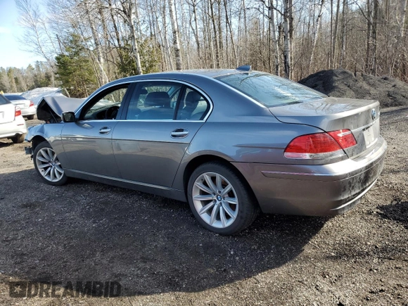 2008 BMW 7 Series 750Li с VIN WBAHN83568DT84734, выставлен на аукционе Copart как лот 51535865 с пробегом Не указан миль и Списание • Salvage title. История ставок и продаж доступна на DreamBid. Изображение 2.