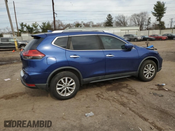2017 Nissan Rogue SV with VIN KNMAT2MV2HP611891, listed as a Copart auction lot 49601005 with 64,505 mi miles and Salvage Title. Bid and sale history available at carsss.com. Image 3.