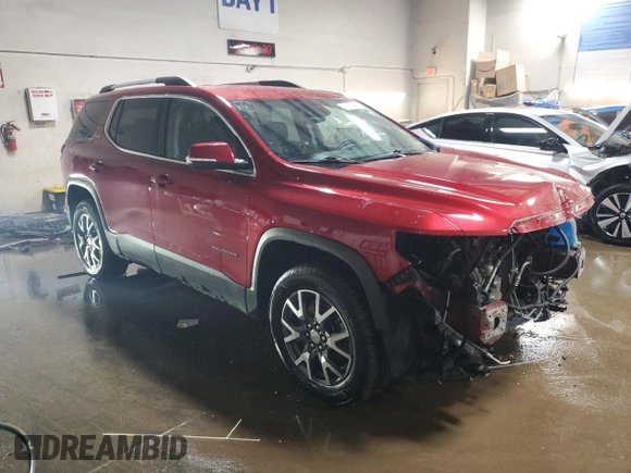 2021 GMC Acadia SLE with VIN 1GKKNRLS7MZ127362, listed as a Copart auction lot 48333485 with 58,207 mi miles and Salvage Title. Bid and sale history available at carsss.com. Image 4.
