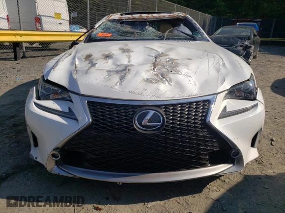 2016 Lexus RC 300 F Sport with VIN JTHSM5BC2G5001387, listed as a Copart auction lot 56324235 with 74,850 mi miles and Salvage title. Bid and sale history available at DreamBid. Image 5.