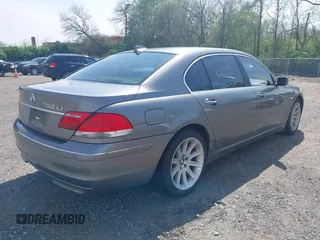 2006 BMW 7 Series 750Li with VIN WBAHN83536DT39909, listed as a IAAI auction lot 42159139 with 107,734 mi miles. Bid and sale history available at carsss.com. Image 4.