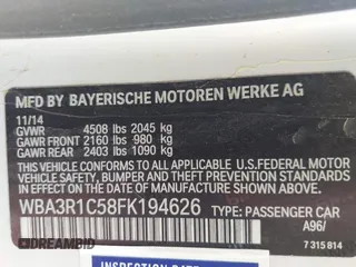2015 BMW 4 Series 435i z VIN WBA3R1C58FK194626, wystawiony jako IAAI lot #42082585 z przebiegiem 70 619 mil mil oraz . Historia ofert i sprzedaży dostępna na DreamBid. Obrazek 9.