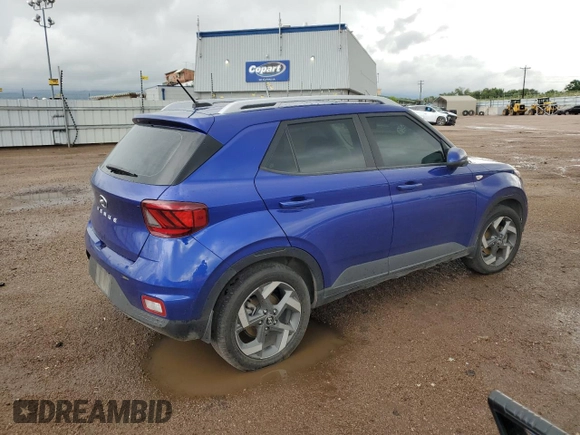 2023 Hyundai Venue Limited with VIN KMHRC8A35PU259250, listed as a Copart auction lot 61553225 with 19,087 mi miles and Salvage title. Bid and sale history available at DreamBid. Image 3.