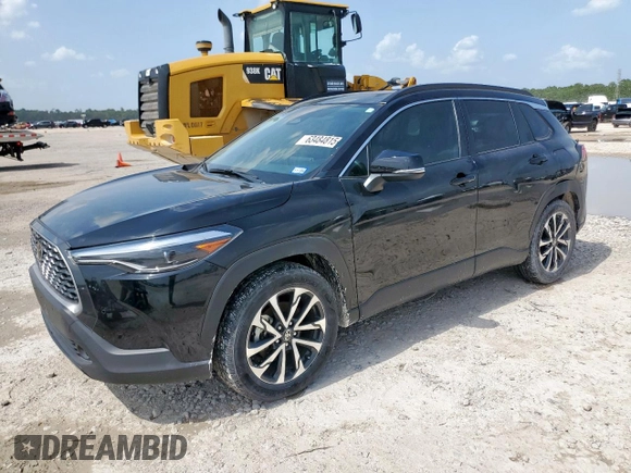 2023 Toyota Corolla Cross XLE with VIN 7MUDAAAG2PV072301, listed as a Copart auction lot 63484815 with 25,017 mi miles and Salvage title. Bid and sale history available at DreamBid. Image 1.