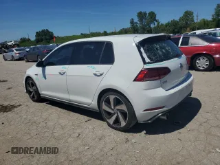 2020 Volkswagen Golf GTI S with VIN 3VW6T7AUXLM017267, listed as a Copart auction lot 58782074 with 42,181 mi miles and Salvage Title. Bid and sale history available at carsss.com. Image 2.