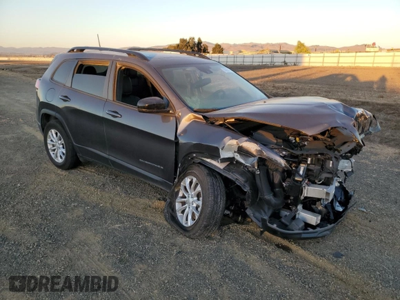 2022 Jeep Cherokee Latitude Lux with VIN 1C4PJMMN1ND535833, listed as a Copart auction lot 80052434 with 19,625 mi miles and Salvage title. Bid and sale history available at DreamBid. Image 4.
