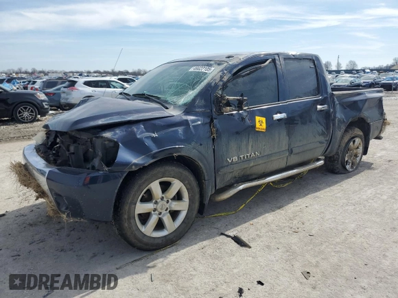 2008 Nissan Titan XE with VIN 1N6BA07D78N351644, listed as a Copart auction lot 46622105 with 130,770 mi miles and Salvage Title. Bid and sale history available at carsss.com. Image 1.