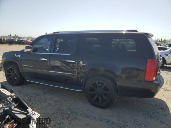 2007 Cadillac Escalade ESV with VIN 1GYFK66827R193613, listed as a Copart auction lot 54073125 with 214,923 mi miles and Salvage Title. Bid and sale history available at carsss.com. Image 2.