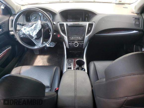 2015 Acura TLX V6 with VIN 19UUB2F38FA010790, listed as a Copart auction lot 58811015 with 73,973 mi miles and Salvage title. Bid and sale history available at DreamBid. Image 8.