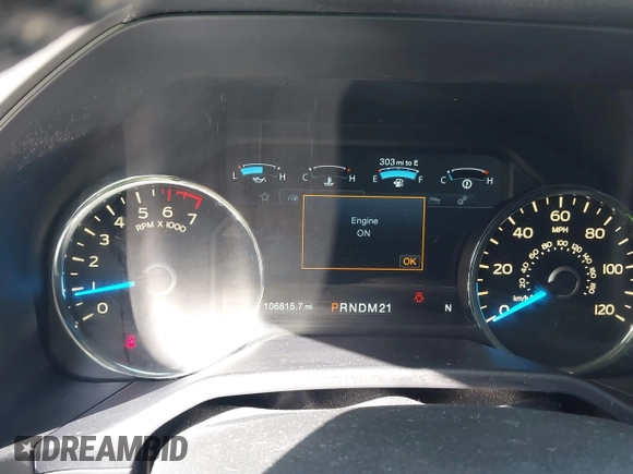 2015 Ford F-150 XL with VIN 1FTEW1CG3FFC93000, listed as a IAAI auction lot 41858746 with 106,815 mi miles. Bid and sale history available at carsss.com. Image 7.