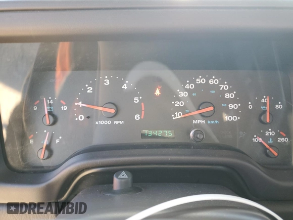 2002 Jeep Wrangler SE with VIN 1J4FA29P22P764181, listed as a Copart auction lot 76469364 with 134,275 mi miles and Salvage Title. Bid and sale history available at DreamBid. Image 9.
