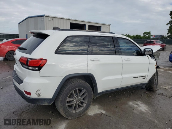 2017 Jeep Grand Cherokee 75th Anniversary with VIN 1C4RJEAG3HC696232, listed as a Copart auction lot 57362055 with 105,440 mi miles and Salvage title. Bid and sale history available at DreamBid. Image 3.