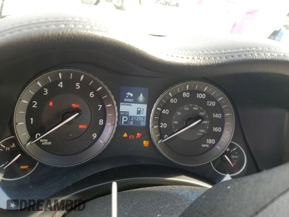 2011 Infiniti M37 with VIN JN1BY1ARXBM375459, listed as a Copart auction lot 54162315 with 212,963 mi miles and Clean Title. Bid and sale history available at carsss.com. Image 9.