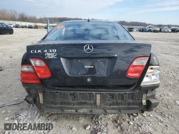 2002 Mercedes-Benz CLK 320/430 with VIN WDBLJ70G22F196277, listed as a Copart auction lot 50500145 with Not Provided miles and Clean Title. Bid and sale history available at DreamBid. Image 6.