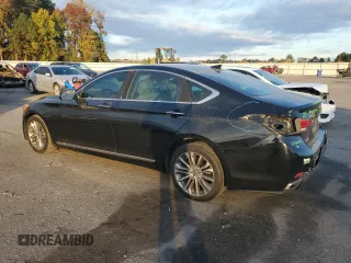2017 Genesis G80 3.8L with VIN KMHGN4JE5HU180447, listed as a Copart auction lot 79687954 with 70,495 mi miles and Salvage Title. Bid and sale history available at DreamBid. Image 2.
