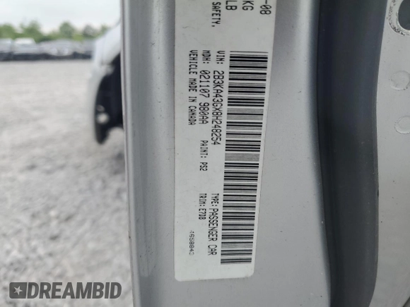 2008 Dodge Charger z VIN 2B3KA43GX8H248254, wystawiony jako Copart lot #55070915 z przebiegiem 196 269 mil mil oraz Szkoda całkowita • Salvage title. Historia ofert i sprzedaży dostępna na DreamBid. Obrazek 12.