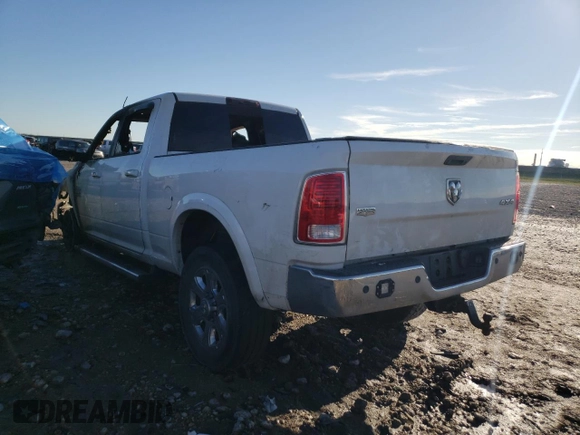 2015 Ram 2500 Laramie with VIN 3C6UR5FJ8FG655944, listed as a Copart auction lot 88908905 with 0 mi miles and Salvage Title. Bid and sale history available at carsss.com. Image 2.